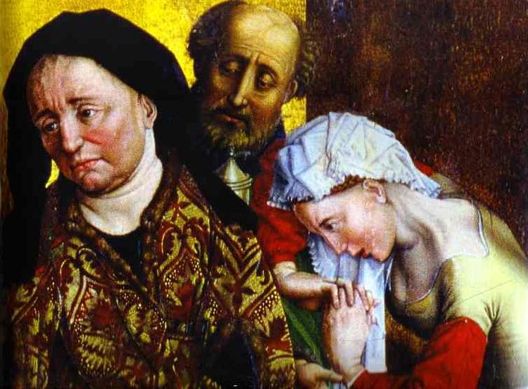 Rogier van der Weyden St. Mary Magdalene Nicodemus, and a Servant.